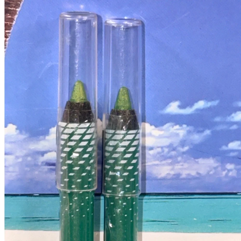 LA Girl Glide Gel Liner Limelight Green Metallic Eyeliner Pencil Set of 2